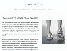 Tablet Screenshot of cartilagehelp.com